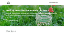 Tablet Screenshot of healingsmoothies.com